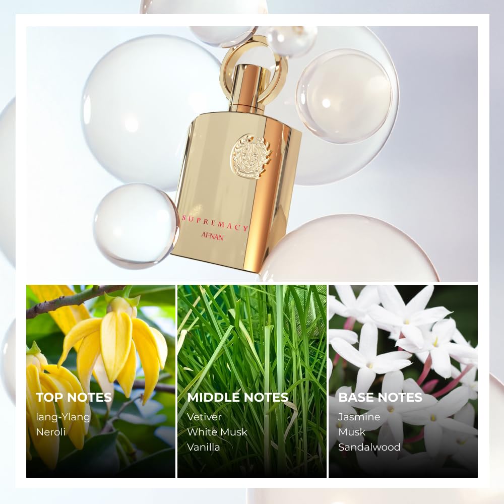 Amazon | Supremacy Gold by Afnan 3.4 oz Eau De Parfum Spray